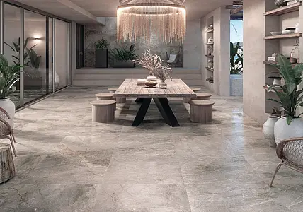 Background tile, Effect other stones, Color grey, Glazed porcelain stoneware, 100x100 cm, Finish semi-polished
