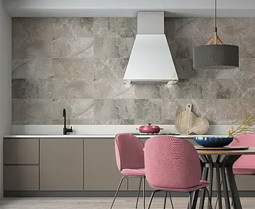 Background tile, Effect other stones, Color grey, Glazed porcelain stoneware, 30x60 cm, Finish matte