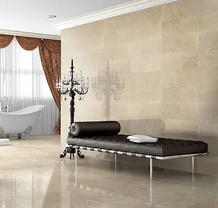 Effect stone, Color beige, Background tile, Ceramics, 25x80 cm, Finish glossy