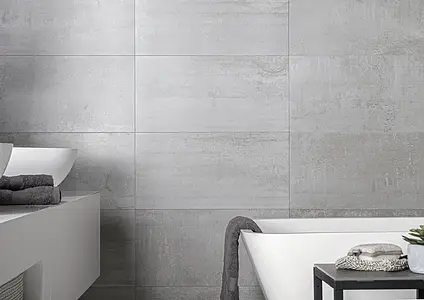 Background tile, Effect metal, Color grey, Glazed porcelain stoneware, 60x120 cm, Finish matte