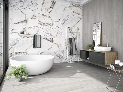 Paonazzo Porcelain Tiles produced by Cifre Ceramica, Stone effect