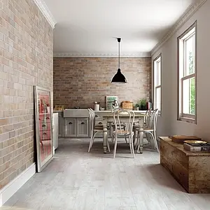 Effect brick, Color brown, Background tile, Glazed porcelain stoneware, 7x28 cm, Finish matte