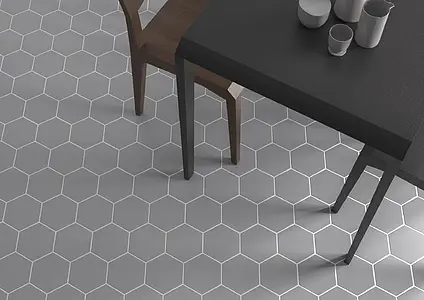 Background tile, Effect unicolor, Color grey, Glazed porcelain stoneware, 15x17 cm, Finish antislip