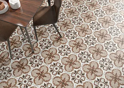Background tile, Effect wood,faux encaustic tiles,other marbles, Color multicolor, Glazed porcelain stoneware, 19.7x19.7 cm, Finish matte