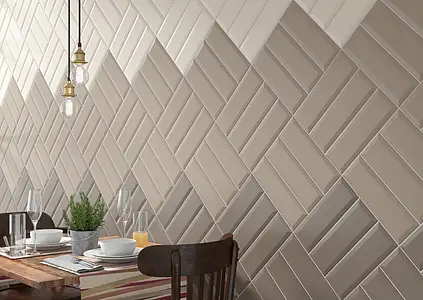 Background tile, Effect unicolor, Color brown, Style metro, Ceramics, 9.7x29.7 cm, Finish matte