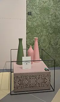Azulejo de fundo, Efeito resina, Cor bege,rosa, Grés porcelânico vidrado, 60x120 cm, Superfície antiderrapante