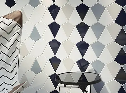 Background tile, Effect unicolor, Color grey, Ceramics, 16x18.5 cm, Finish glossy