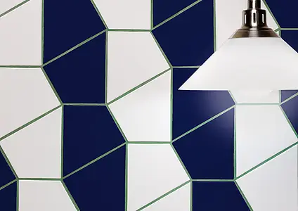 Background tile, Effect unicolor, Color navy blue, Ceramics, 16x18.5 cm, Finish glossy