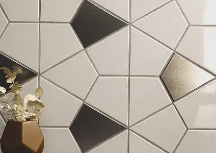 Background tile, Effect unicolor, Color beige, Ceramics, 16x18.5 cm, Finish glossy