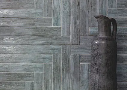Azulejo base, Efecto madera, Color gris, Cerámica, 5x40 cm, Acabado mate