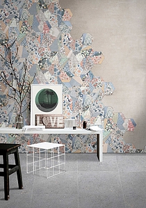 Anais Hex Porcelain Tiles produced by Codicer 95, Style patchwork, Fabric effect