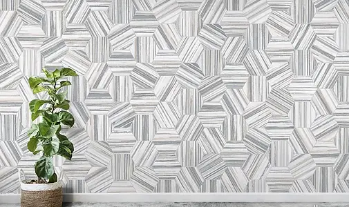 Background tile, Color grey, Glazed porcelain stoneware, 22x25 cm, Finish matte
