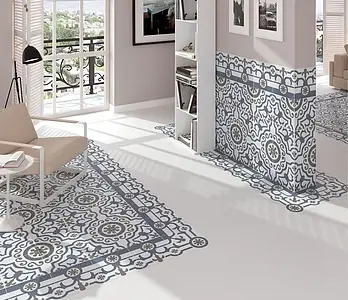 Background tile, Effect faux encaustic tiles, Color multicolor, Glazed porcelain stoneware, 25x25 cm, Finish matte