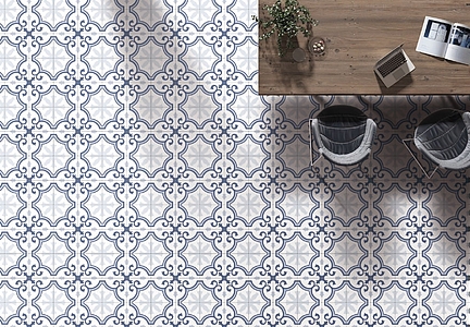 Lacour Porcelain Tiles produced by Codicer 95, faux encaustic tiles