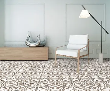 Background tile, Effect wood,stone,other marbles, Color beige, Glazed porcelain stoneware, 25x25 cm, Finish matte