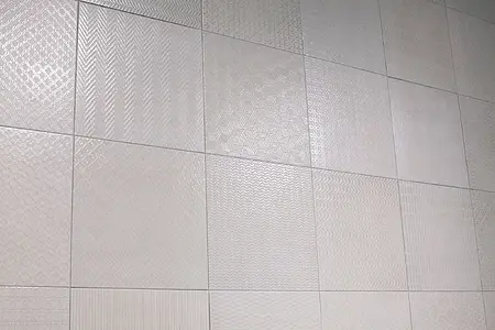 Piastrella di fondo, Effetto cemento, Colore beige, Stile patchwork, Gres porcellanato smaltato, 25x25 cm, Superficie opaca