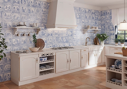 Background tile, Color multicolor, Style patchwork,spaces for children, Glazed porcelain stoneware, 25x25 cm, Finish matte