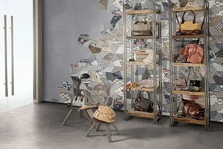 Background tile, Color multicolor, Style patchwork, Glazed porcelain stoneware, 22x25 cm, Finish Honed