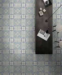 Background tile, Effect faux encaustic tiles,terrazzo, Color multicolor, Glazed porcelain stoneware, 25x25 cm, Finish matte