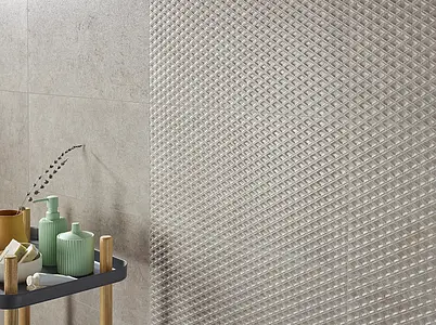 Grundflise, Effekt beton, Farve grå, Keramik, 29.5x59.5 cm, Overflade mat