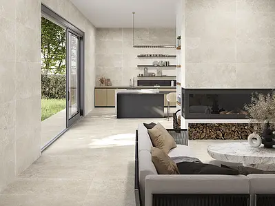 Taustalaatta, Teema muita kiviä, Väri beige väri, Lasitettu porcellanato-laatta, 59.5x119.2 cm, Pinta matta