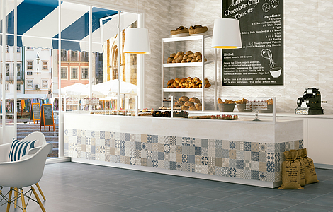 District Ceramic Tiles produced by Colorker, Style patchwork, Concrete effect