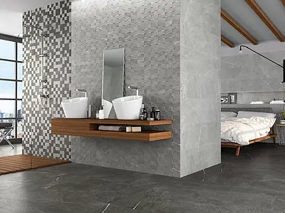 Background tile, Effect stone,other stones, Color grey, Glazed porcelain stoneware, 29.5x59.5 cm, Finish matte