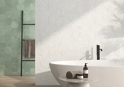 Background tile, Effect concrete, Color beige, Ceramics, 31.6x100 cm, Finish matte