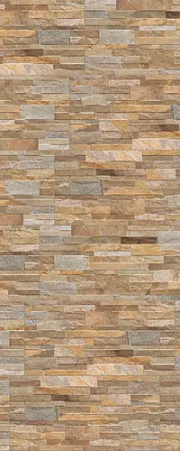 Bakgrundskakel, Textur sten,granit, Färg beige, Glaserad granitkeramik, 31x62 cm, Yta 3D