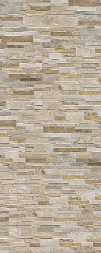 Bakgrundskakel, Textur sten,granit, Färg grå, Glaserad granitkeramik, 31x62 cm, Yta 3D