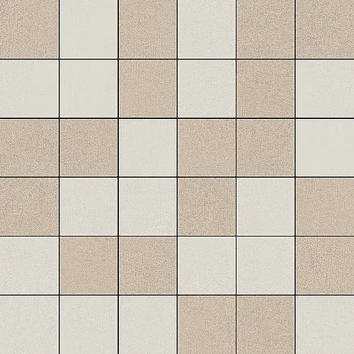 Cotto Petrus, Replay, RPL050_MOSAICO REPLAY WHITE+SAND 5X5