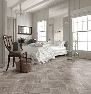 Background tile, Effect wood, Color grey, Ceramics, 20x60 cm, Finish matte