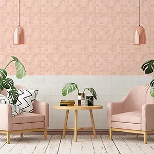 Background tile, Effect unicolor, Color white, Style zellige, Ceramics, 13x13 cm, Finish matte