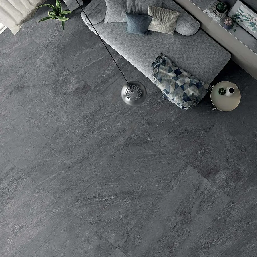 Background tile, Effect other stones, Color grey, Glazed porcelain stoneware, 60x120 cm, Finish antislip