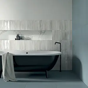 Grundflise, Farve grå, Glaseret porcelænsstentøj, 31x62 cm, Overflade blank