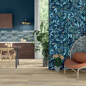Background tile, Color navy blue, Glazed porcelain stoneware, 60x120 cm, Finish matte