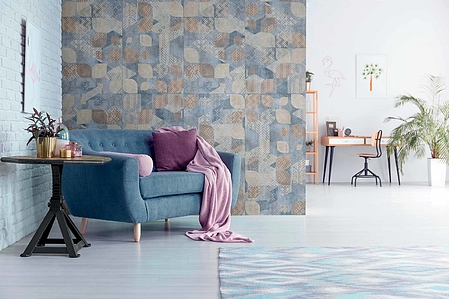 Carrelage grès cérame Wallpapers fabrication de Dado Ceramica, Effet béton
