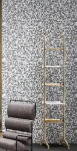 Mosaico, Colore grigio,bianco, Gres porcellanato non smaltato, 30.5x30.5 cm, Superficie opaca