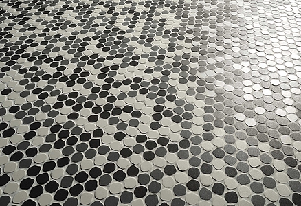 Mosaik, Farbe graue,weiße, Unglasiertes Feinsteinzeug, 30.5x30.5 cm, Oberfläche matte