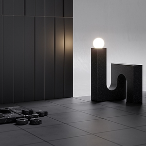 Hintergrundfliesen, Optik unicolor, Farbe schwarze, Stil design, Glasiertes Feinsteinzeug, 23.25x23.25 cm, Oberfläche matte