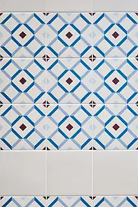 Hintergrundfliesen, Optik zementoptik, Farbe multicolor, Stil design, Glasiertes Feinsteinzeug, 15x15 cm, Oberfläche matte