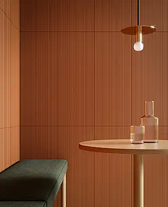 Bakgrunnsflis, Farge brun, Stil designer, Keramikk, 31.2x79.7 cm, Overflate matt