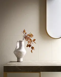 Background tile, Effect fabric, Color beige, Style designer, Glazed porcelain stoneware, 25.4x60.8 cm, Finish matte