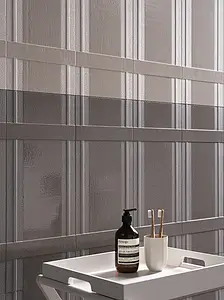 Piastrella di fondo, Gres porcellanato smaltato, 25.4x60.8 cm, Superficie 3D