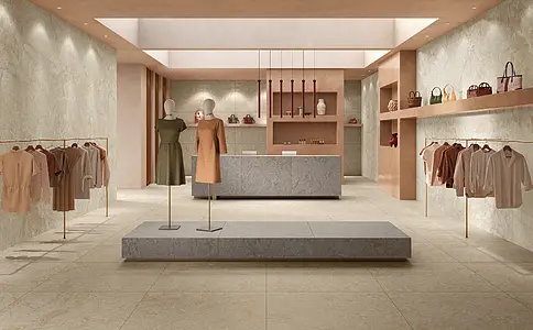 Background tile, Effect other stones, Color beige, Glazed porcelain stoneware, 60x60 cm, Finish antislip