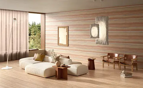 Background tile, Effect terracotta,concrete, Color beige, Glazed porcelain stoneware, 60x120 cm, Finish antislip