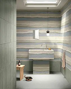 Azulejo de fundo, Efeito terracota,cimento, Cor multicolor, Grés porcelânico vidrado, 60x120 cm, Superfície antiderrapante