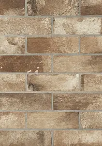 Carrelage, Effet brique, Teinte brune, Grès cérame émaillé, 10x30 cm, Surface mate