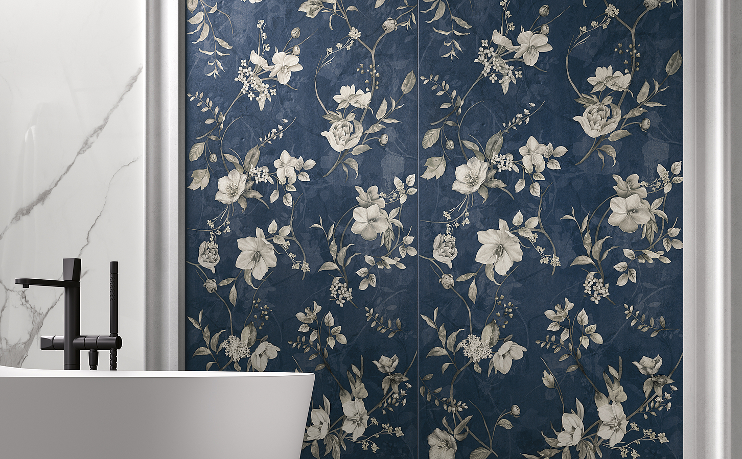 Navy blue tiles 60x120 (Italy). Reviews. Samples to Canada in 48h