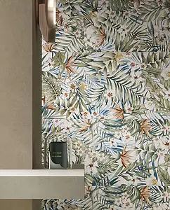 Piastrella di fondo, Colore multicolore, Gres porcellanato smaltato, 60x120 cm, Superficie opaca